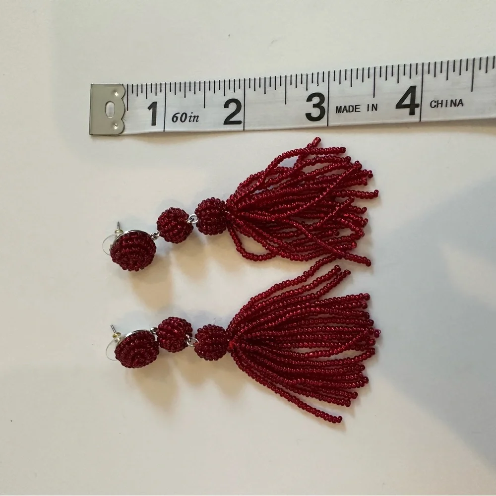 Sugarfix by Baublebar Red Beaded Drop Earrings
